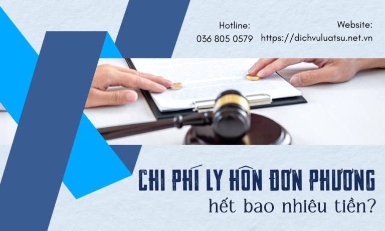 Chi phí ly hôn đơn phương hết bao nhiêu tiền?