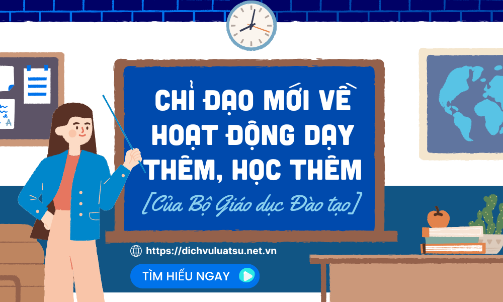 Bộ Giáo dục Đào tạo có chỉ đạo mới về hoạt động dạy thêm, học thêm