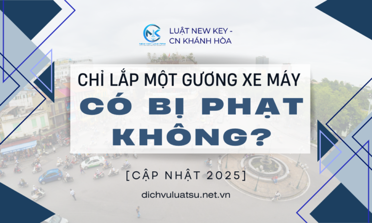 Chỉ lắp một gương xe máy có bị phạt không? Cập nhật 2025